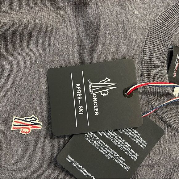 Men's Moncler Grenoble apres-ski crew knit sweater size medium NWT - Picture 7 of 10